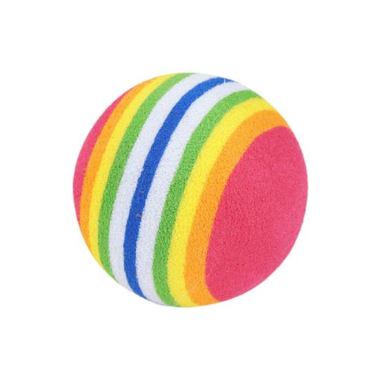 Pelota ligera de espuma EVA con franjas arcoíris